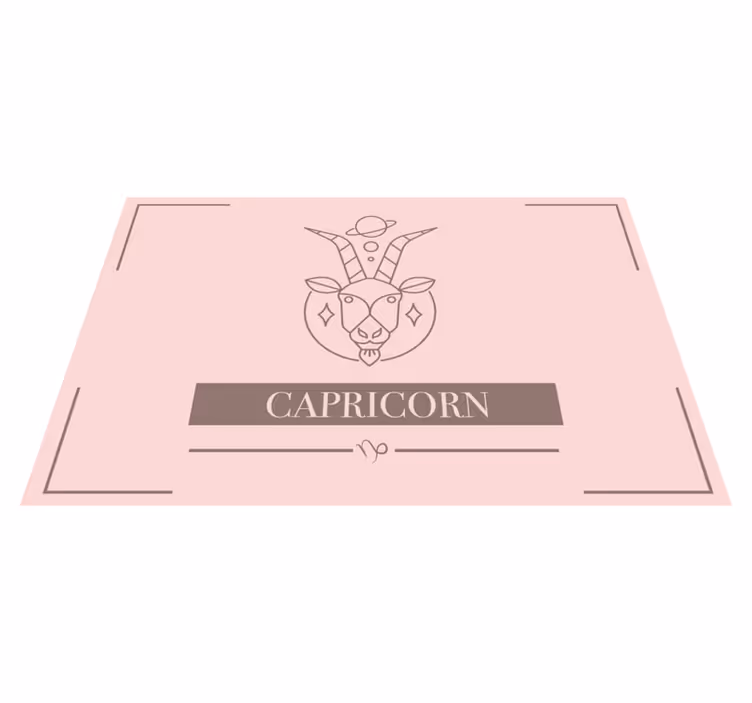 Set de table rose signe du zodiaque Capricorne - TenStickers