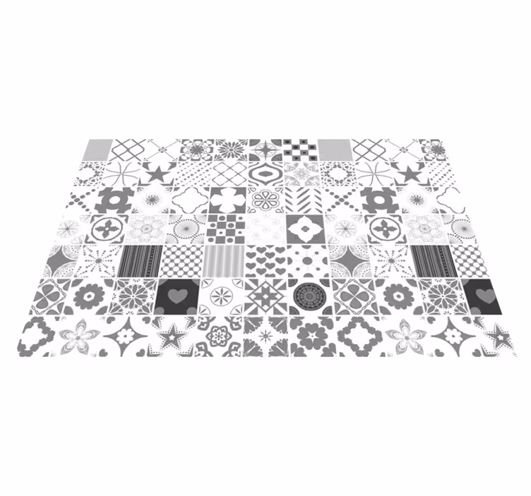 Set de table texture monochrome à motifs - TenStickers