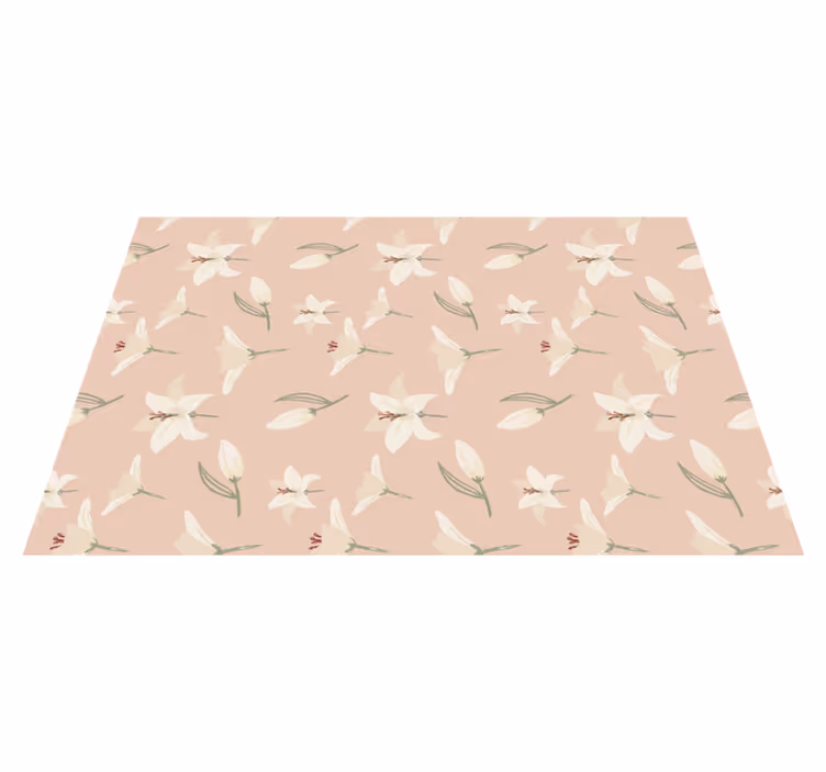 Set de table noël en lin floral - TenStickers