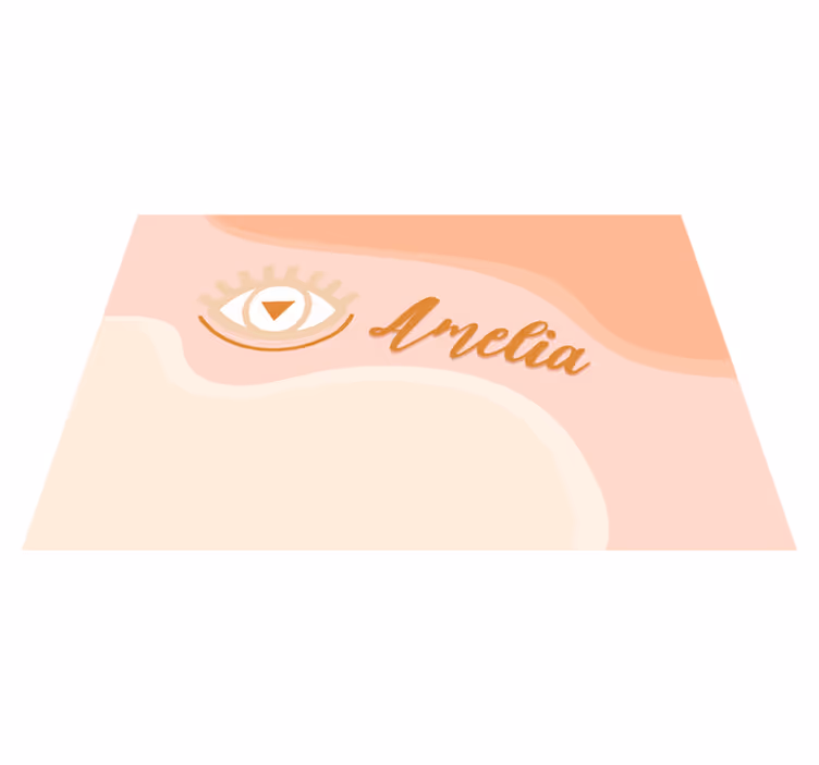 Set de table avec prénom motif œil personnalisé - TenStickers