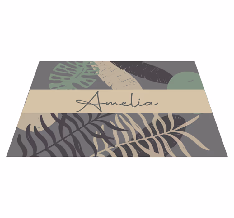 Set de table moderne "Boho" style jungle - TenStickers
