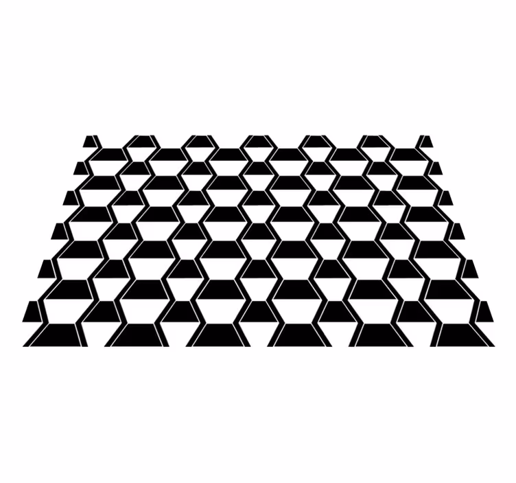 Set de table motif hexagonal stylisé - TenStickers