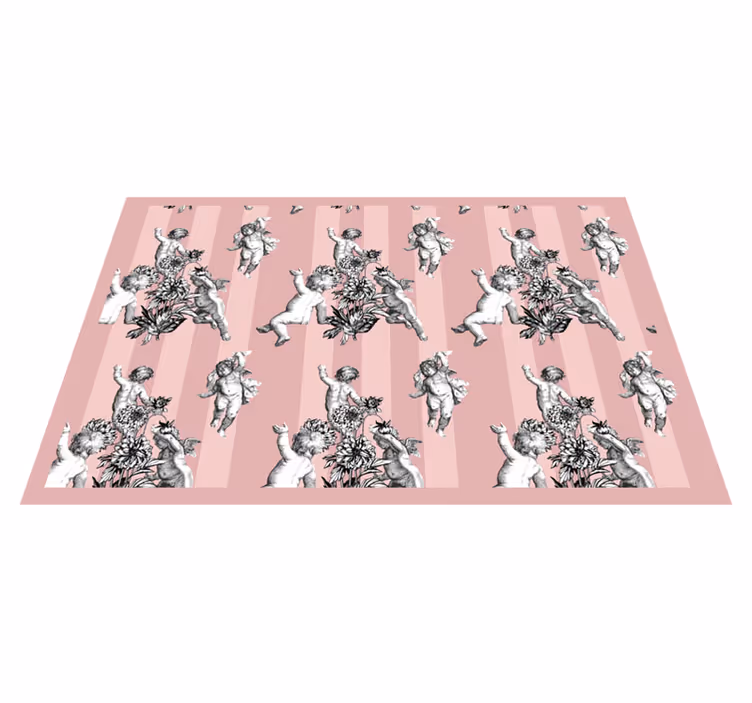 Set de table original chérubins angéliques floraux - TenStickers