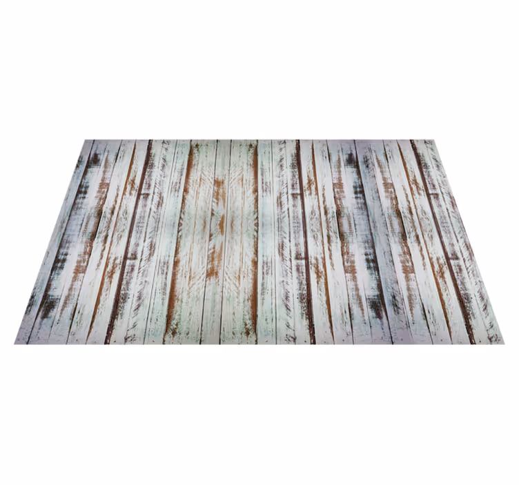 Set de table planches de bois vieilli blanchi - TenStickers