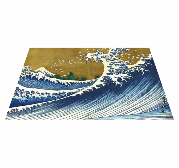 Set de table vagues de Kanagawa Kaijo no Fuji - TenStickers