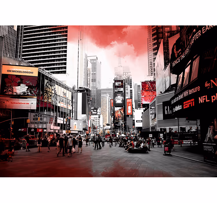 Tapisserie murale New York scène de paysage urbain - TenStickers