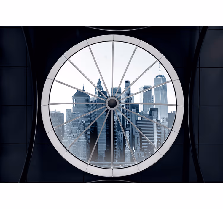 Papier peint 3D perspectives urbaines - TenStickers