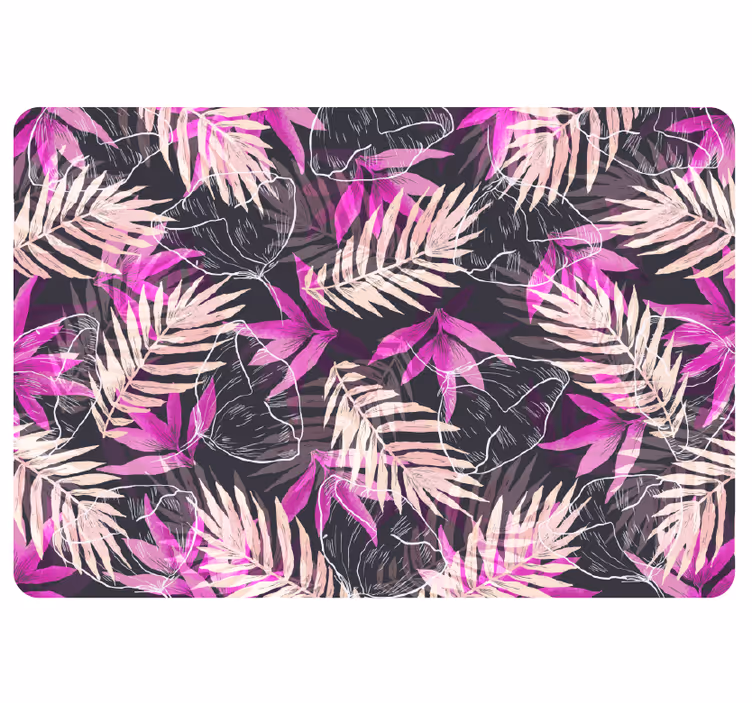 Tapisserie jungle fleurs exotiques - TenStickers