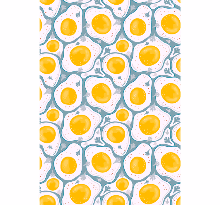 Tapisserie cuisine œuf nordique - TenStickers