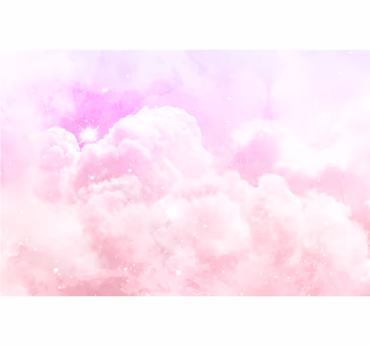 Tapisserie murale rose ciel rose - TenStickers