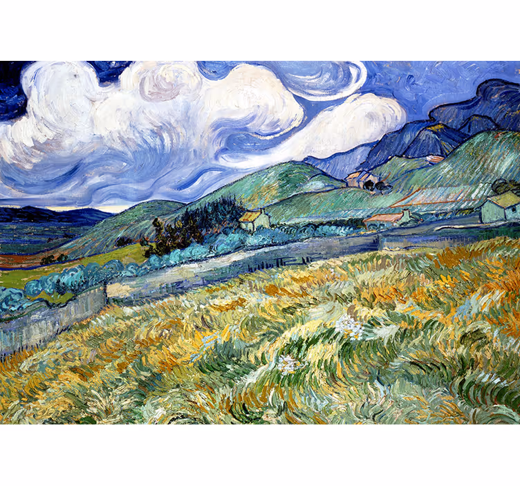 Tapisserie couloir iris de van gogh décorative - TenStickers