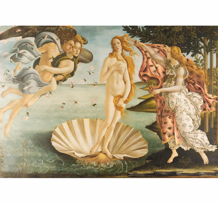 Tapisserie murale entrée la naissance de vénus - TenStickers