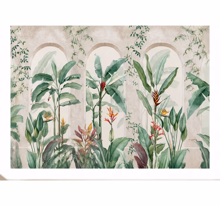 Papier peint nature grandes arches tropicales - TenStickers