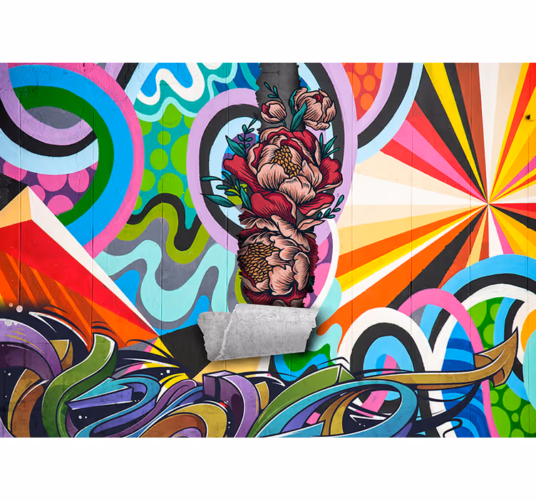 Papier peint art urbain graffiti - TenStickers