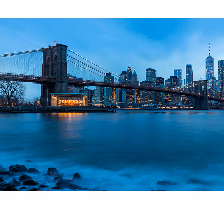 Papier peint new york pont brooklyn - TenStickers