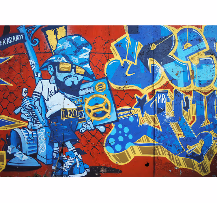Tapisserie murale cool art urbain graffiti - TenStickers
