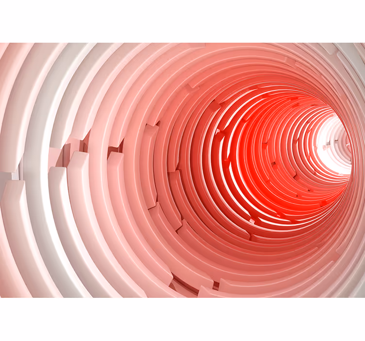 Papier peint 3d design de tunnel spiralé - TenStickers