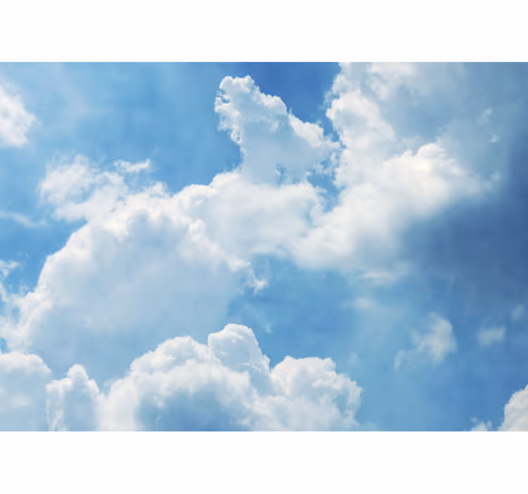 Tapisserie ciel nuages cumulus paradisiaques - TenStickers