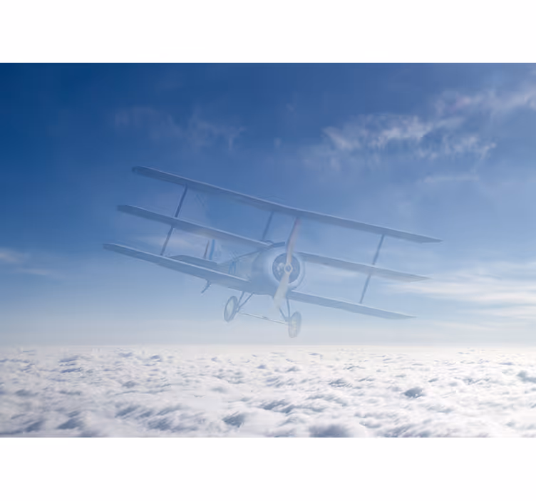 Tapisserie véhicule vol d'avion vintage - TenStickers