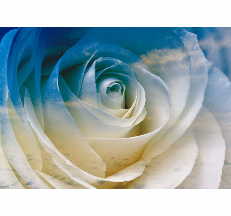 Tapisserie fleur Élégance fleurie rose - TenStickers