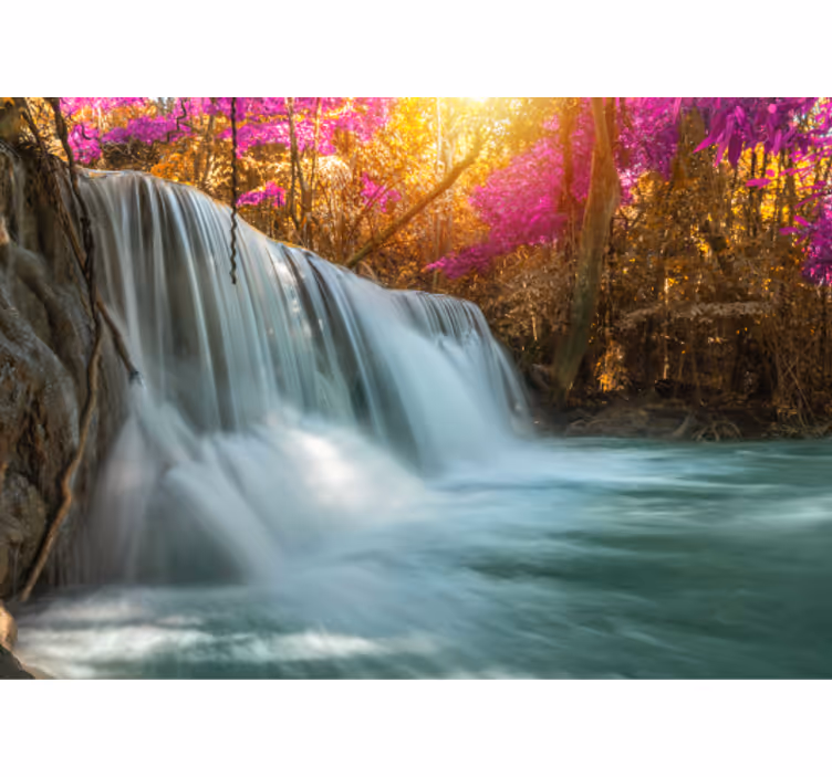 Tapisserie cascade grand ruisseau en cascade - TenStickers