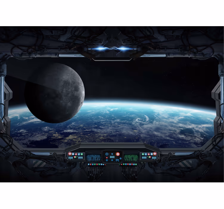 Tapisserie espace vue cosmique - TenStickers