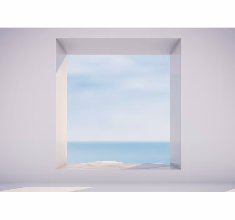 Tapisserie paysage vue paisible sur la mer - TenStickers