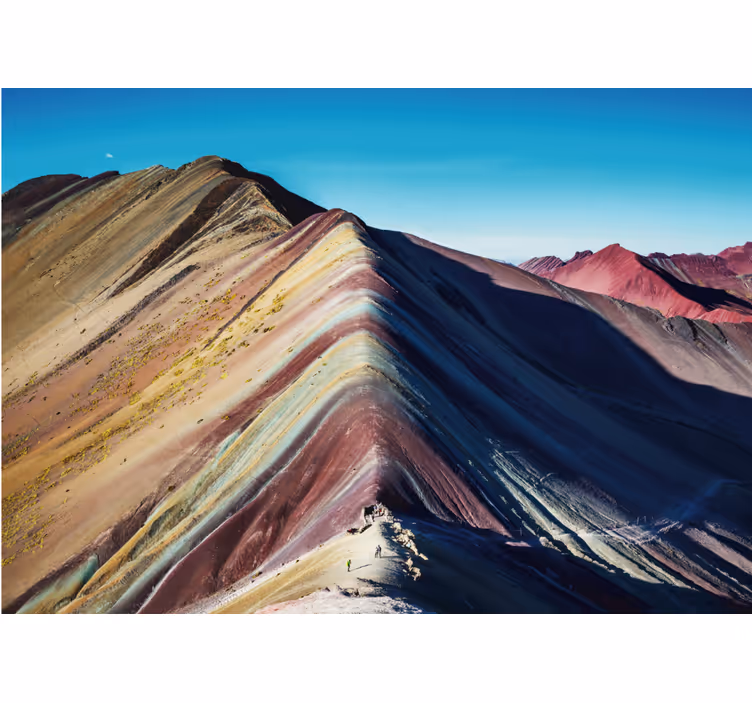 Tapisserie montagne paysage montagneux vibrant - TenStickers