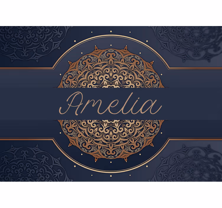 Tapisserie mandala design à motifs ornés - TenStickers