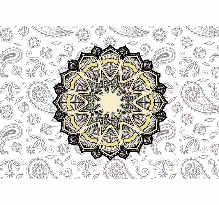 Tapisserie mandala motif mandala élaboré - TenStickers