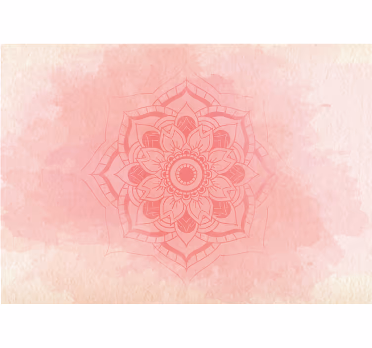 Tapisserie mandala fleuri élégant - TenStickers