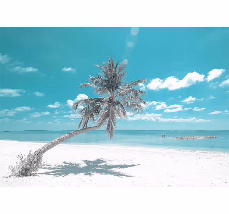 Tapisserie mer plage paradisiaque tropicale - TenStickers
