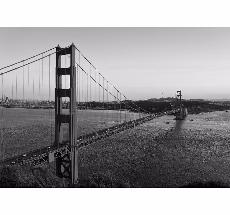 Tapisserie villes et pays structure du golden gate - TenStickers