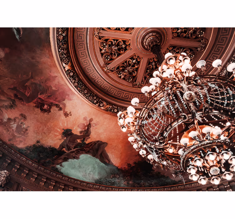 Tapisserie autres détail du lustre opulent - TenStickers