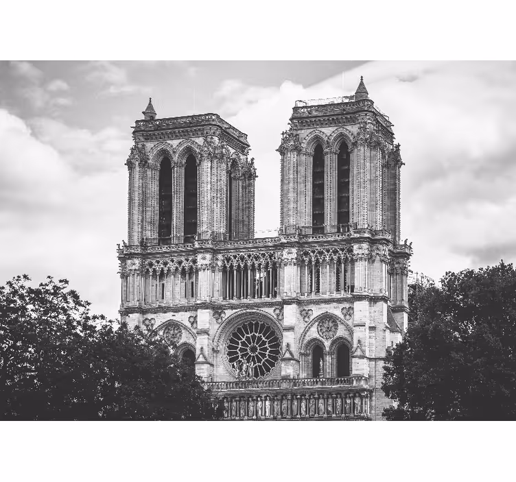 Tapisserie paris cathédrale notre dame - TenStickers
