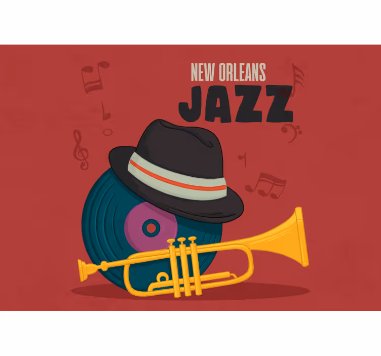 Tapisserie musique jazz de la nouvelle-orléans - TenStickers