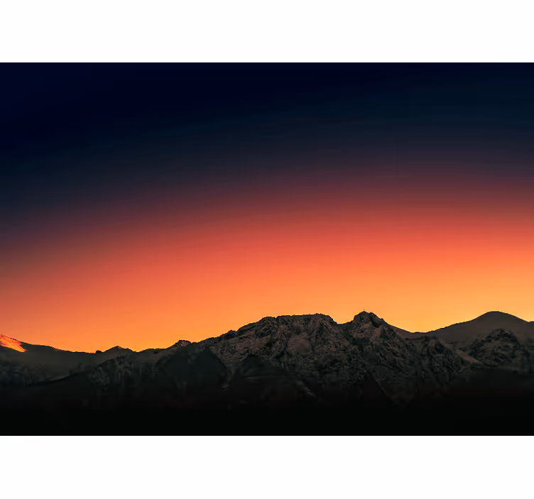 Tapisserie montagne crépuscule majestueux - TenStickers