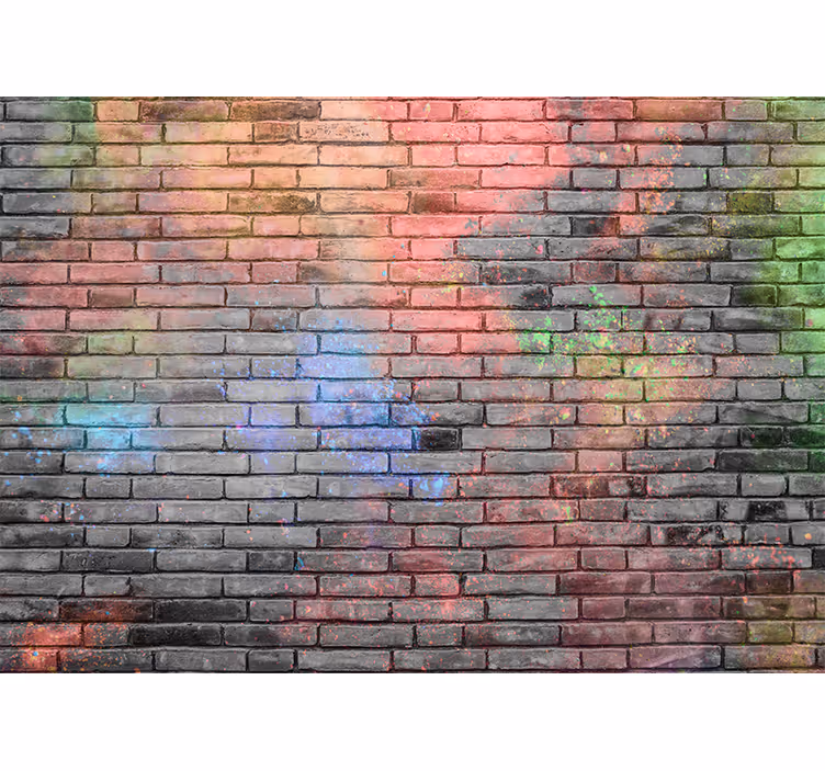 Tapisserie murale graffiti Éclat de couleurs urbaines - TenStickers