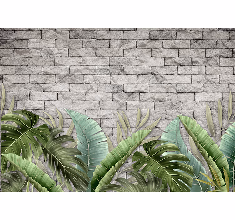 Papier peint nature verts tropicaux luxuriants - TenStickers