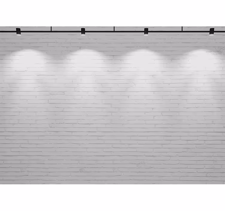 Tapisserie murale textures et motifs brique blanche - TenStickers