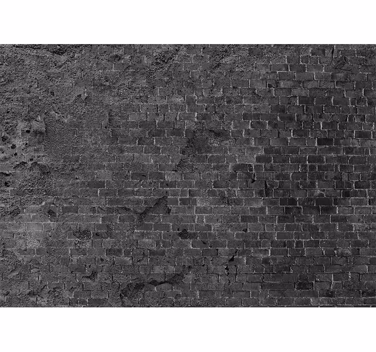 Tapisserie brique surface en briques rugueuses - TenStickers