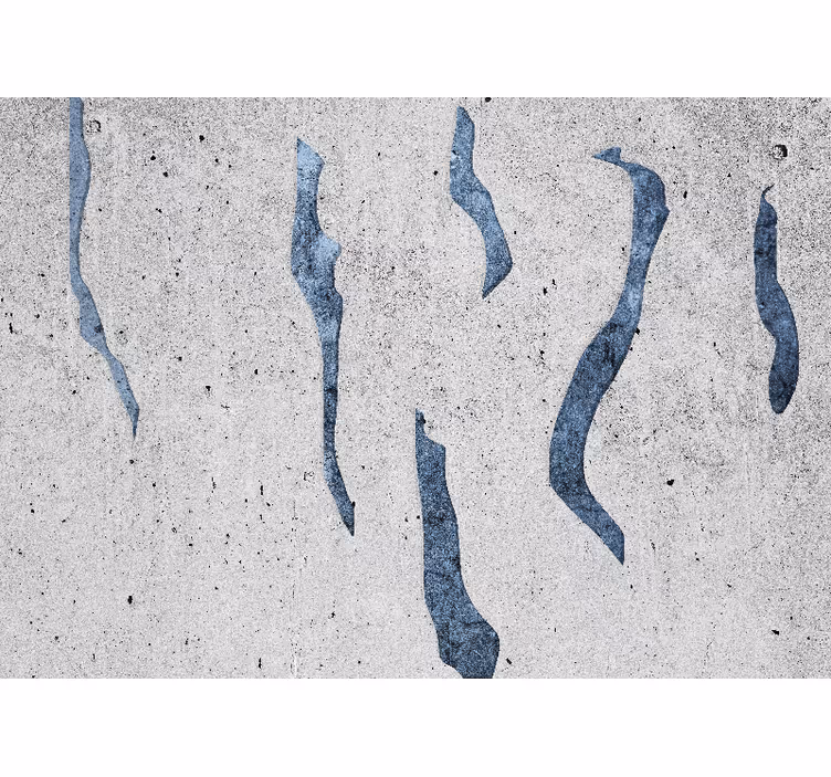 Tapisserie murale textures et motifs motifs bleus fluides - TenStickers