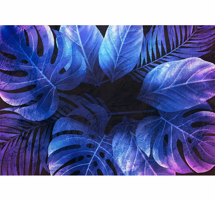 Papier peint nature idées de feuilles tropicales - TenStickers
