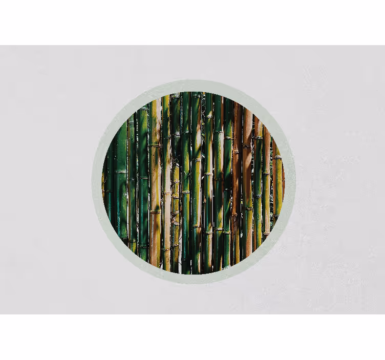 Papier peint 3d forêt de bambous verdoyante - TenStickers