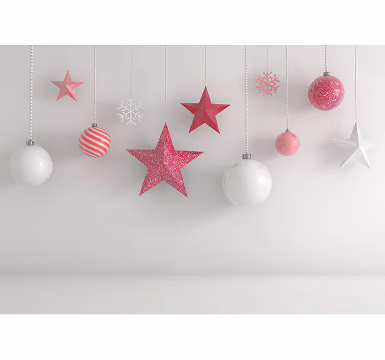 Tapisserie noel ornements de fête suspendus - TenStickers