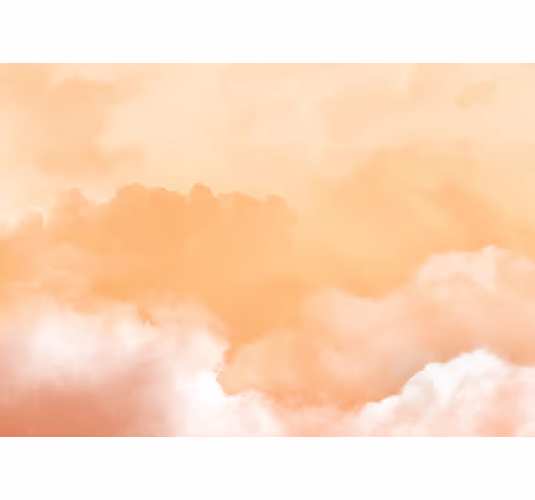 Tapisserie ciel formation douce de nuages - TenStickers