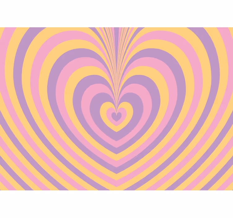 Tapisserie amour motif cœurs - TenStickers