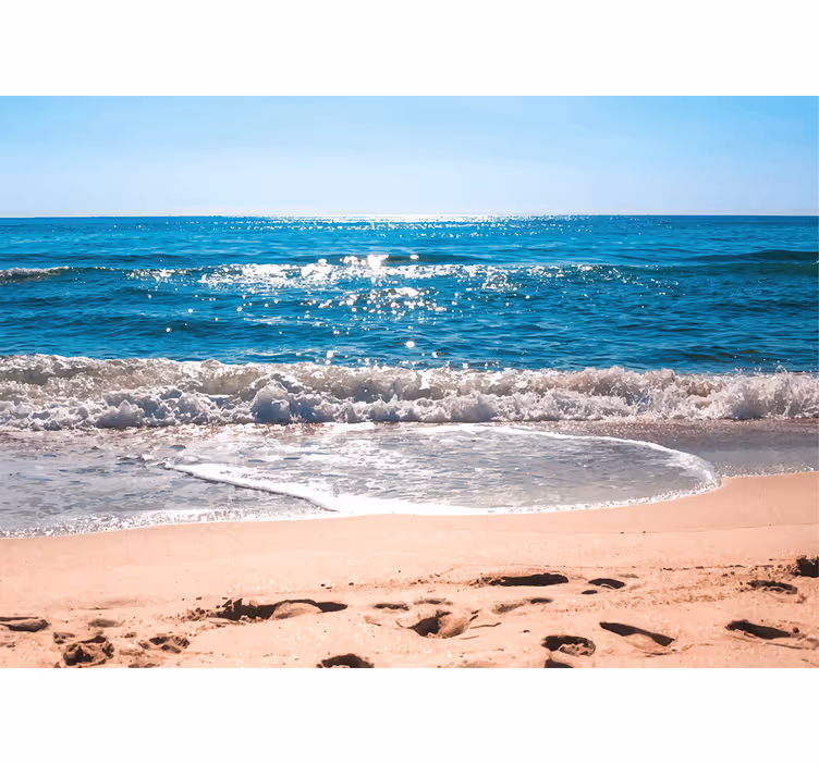 Tapisserie mer sérénité au bord de la plage - TenStickers