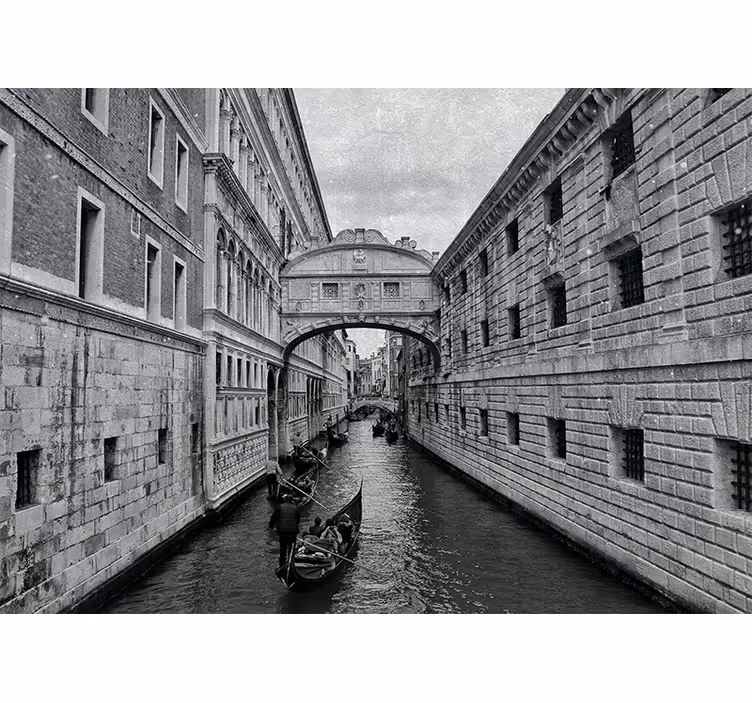 Tapisserie villes et pays vue sur les canaux de venise - TenStickers