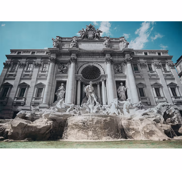 Tapisserie villes et pays fontaine de trevi - TenStickers